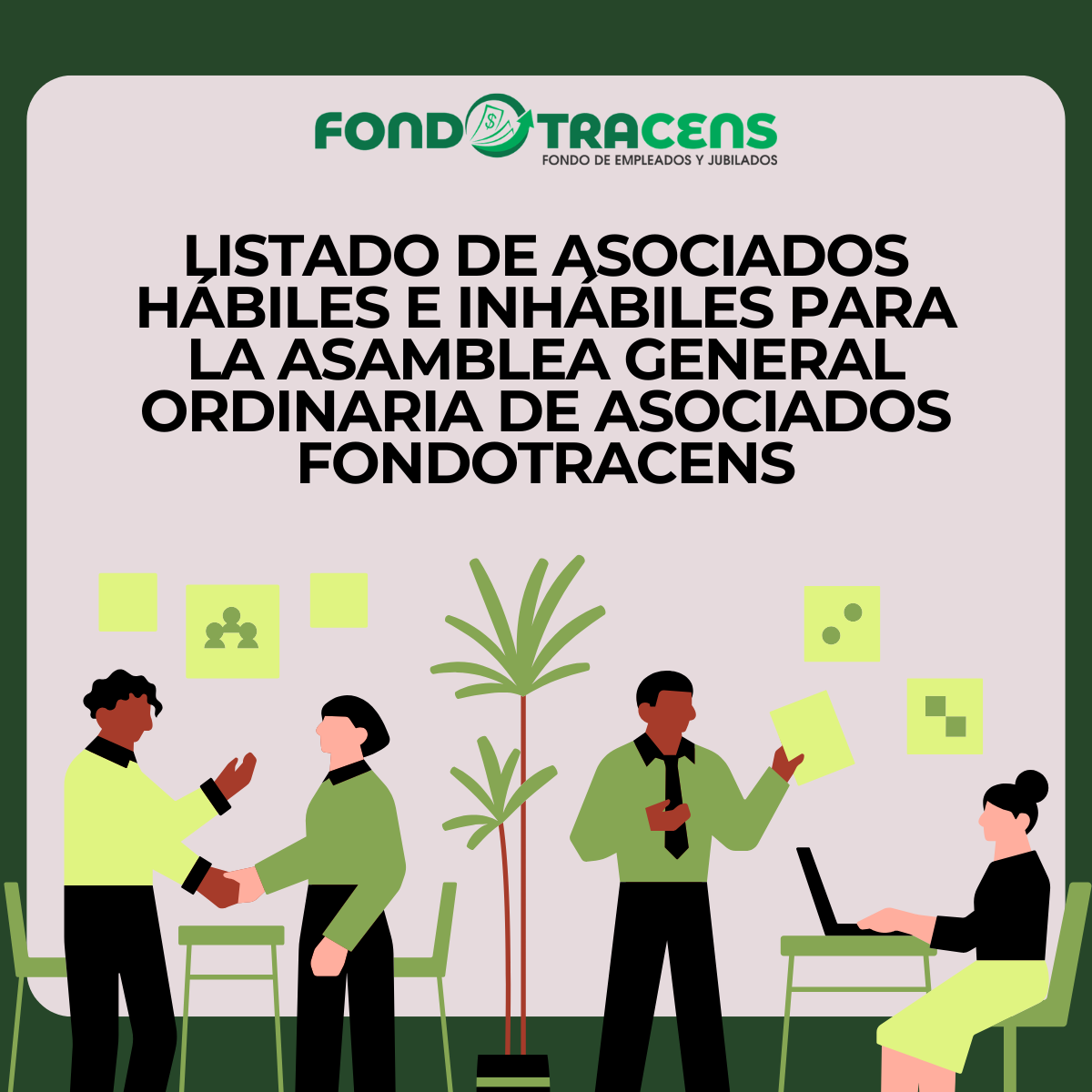 Green and Yellow Illustrated Social Skill Tips LinkedIn Post